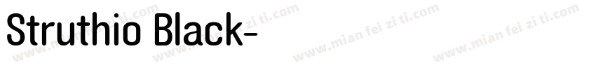 Struthio Black字体转换